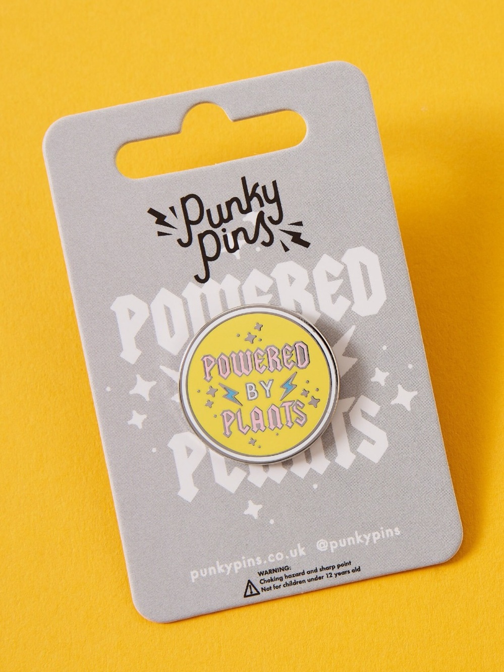 Punky Pins Powered by Plants Hard Enamel Pin